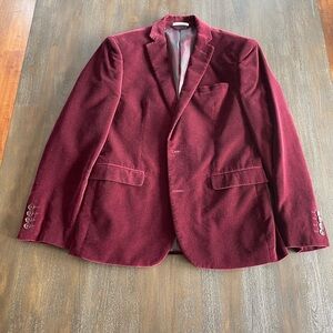 Bar III Rich Maroon Blazer 38S